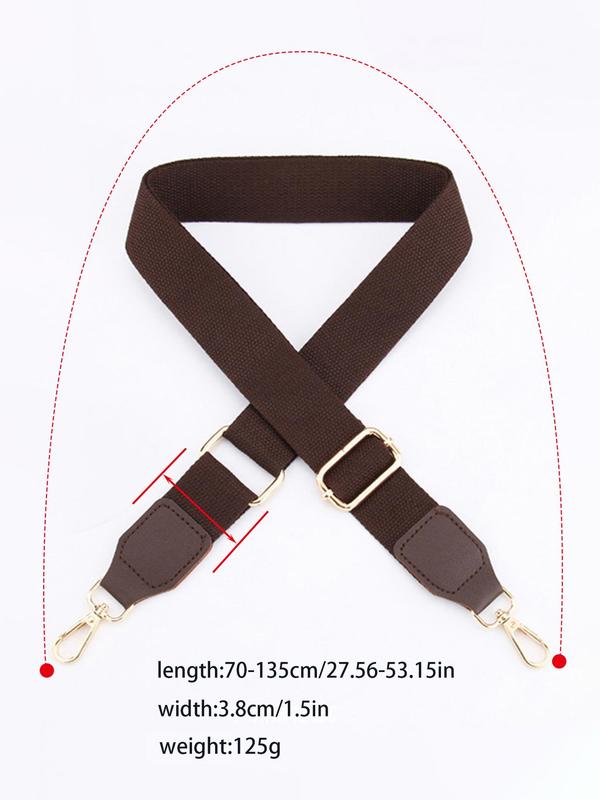 Solid Color Bag Strap, Replaceable Adjustable Bag Strap, Fashionable DIY Bag Accessories, Casual Trendy Versatile High-quality Daily Bag Strap