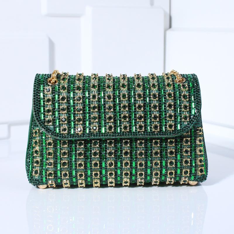 Fashion Crossbody Dinner Bag Diamond-Encrusted Hand Bag Delicate Senior Sense Square Women's Hand Bag Shoulder Bag Crossbody Bag woman gift Women's Rhinestone clutch  purse woman gift