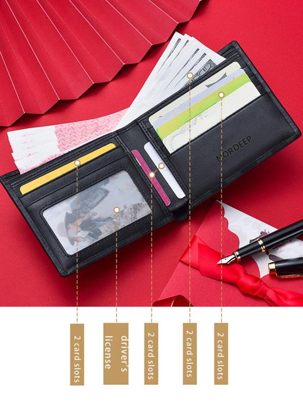 Men's Business Style Solid Color Card Holder, Casual Trendy Card Holder, Fashionable Card Holder for Daily Use