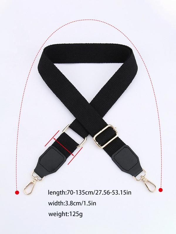 Solid Color Bag Strap, Replaceable Adjustable Bag Strap, Fashionable DIY Bag Accessories, Casual Trendy Versatile High-quality Daily Bag Strap