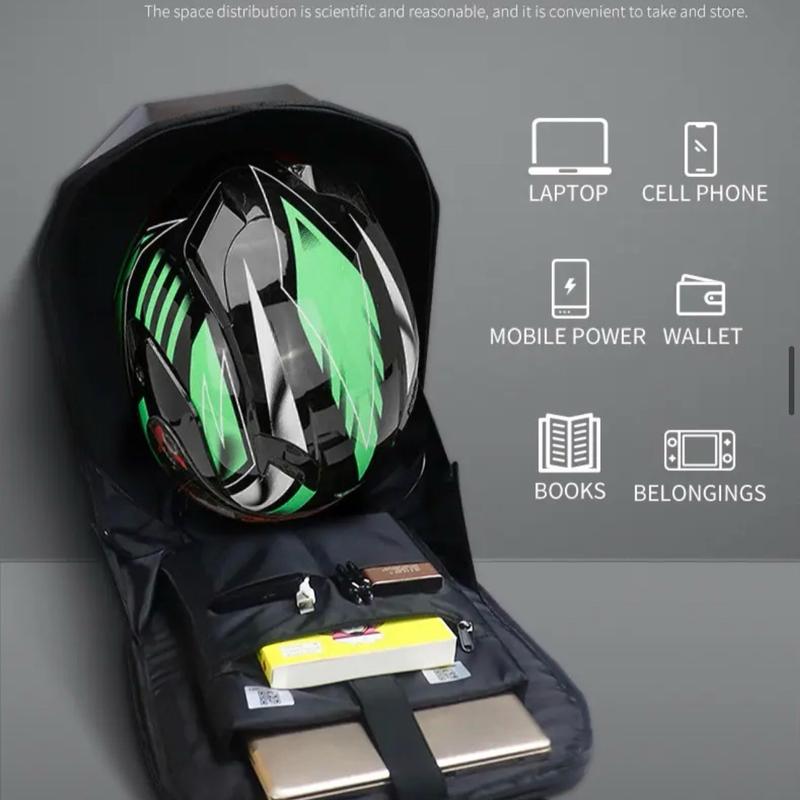 MaskX LED GRAFFITI Backpack for Riders - Waterproof, Multiple Compartments & Customizable Display