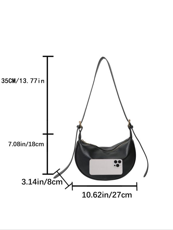 Women's Elegant Minimalist Crossbody Bag, Trendy Vintage Large Capacity Crossbody Bag for Women &girls, Chic All-match Hobo Bag for Daily & Work Use