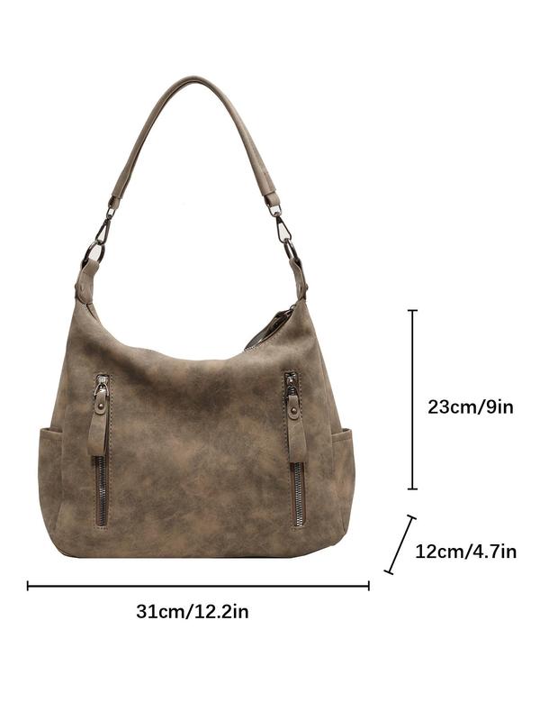 Women's Street Trend Minimalist Tote Bag, Trendy Large Capacity Shoulder Bag, Chic All-match Crossbody Bag for Daily & Work Use