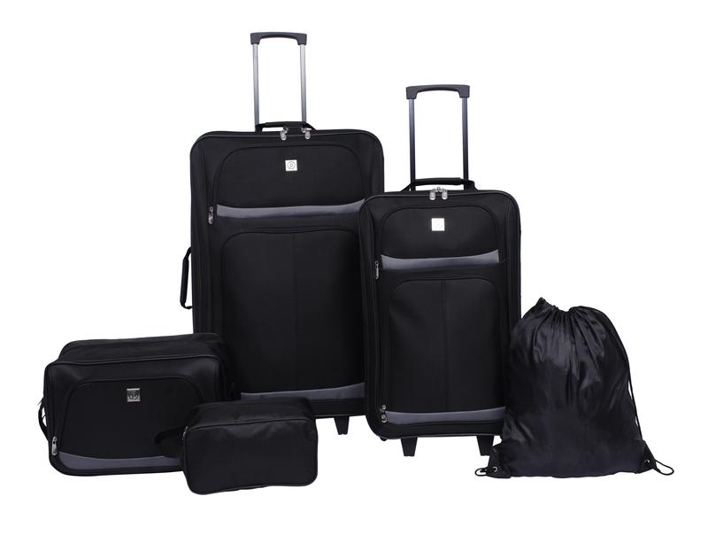 Protege 5 Piece 2-Wheel Luggage Set, Check and Carry On Size