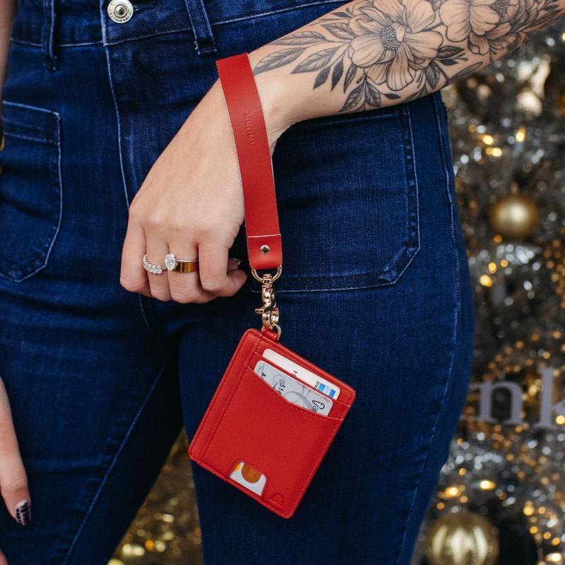 The Denner - Leather Wristlet Wallet with Pull Tab