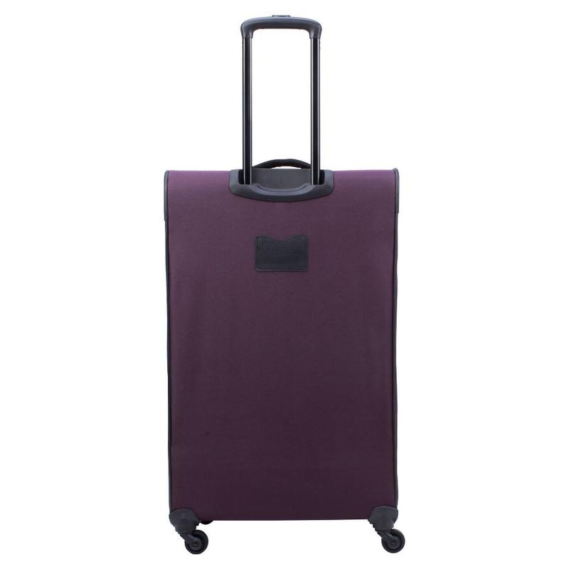 Skyline 5pc Softside Checked Spinner Luggage Set - Burgundy