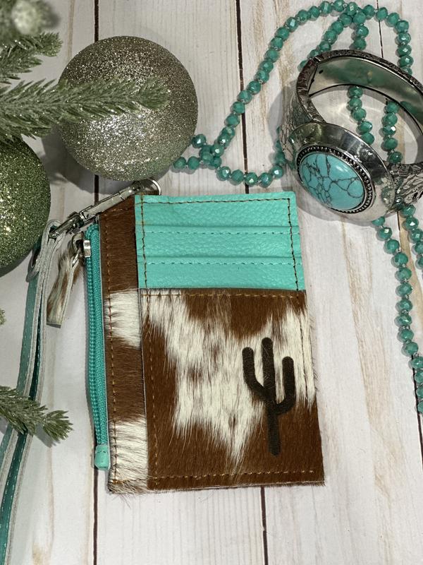 Personalized Cowhide Wallet Cardholder | Card Holder | Short Wallet Coin Holder Purse | Wristlet Wallet | Christmas Gift for Her