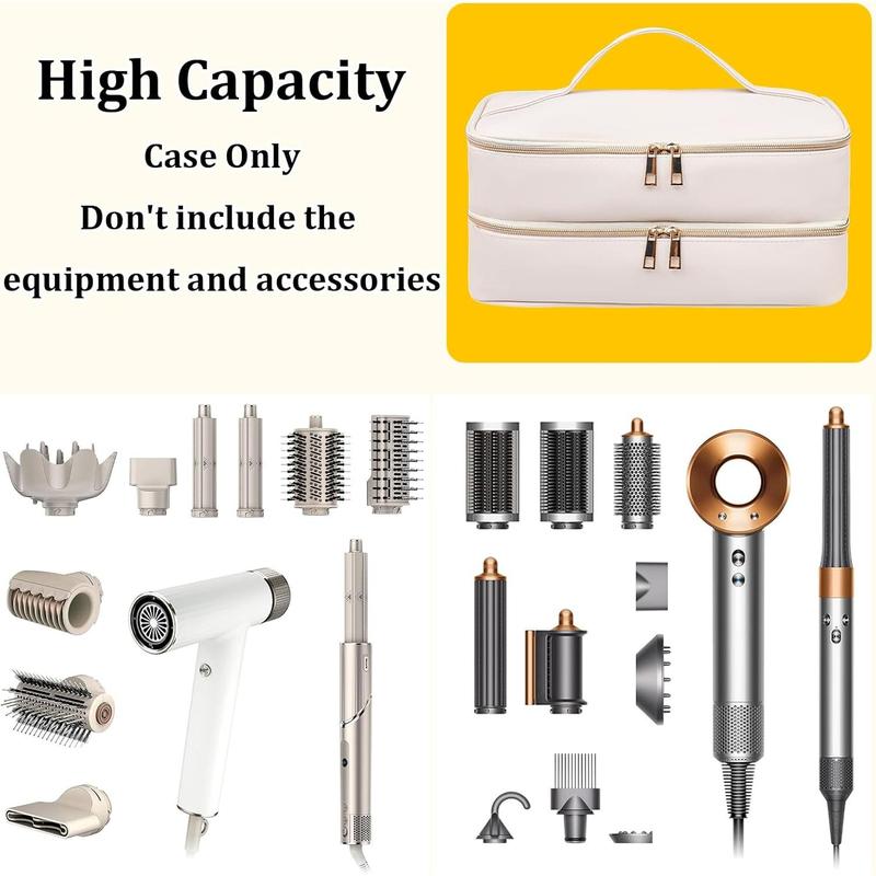 Travel suitcase for , double-layer storage case for hair dryer accessories, waterproof storage bag for stylers