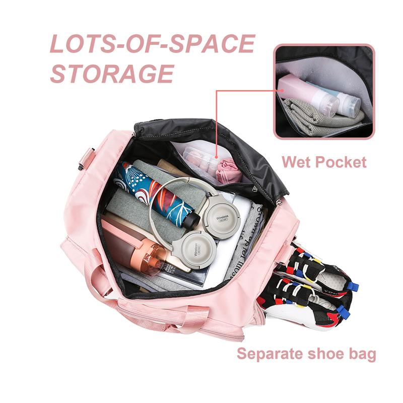 Travel Folding Bag Christmas gift - Women's Waterproof Carry-on Handbag - Men's Travel Essentials Sports Gym Bag - Hospital Waiting Bag