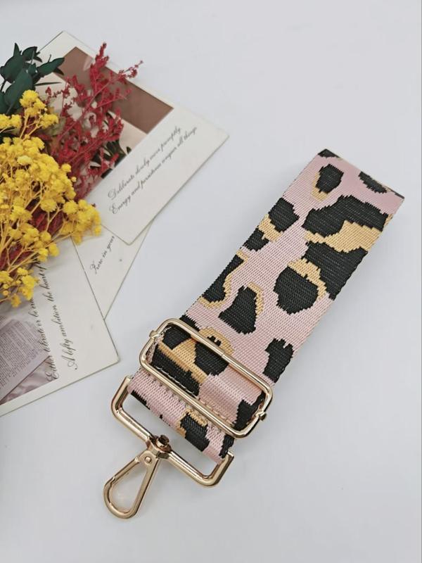 Fashion Leopard Pattern Bag Strap, 2024 New Style Adjustable Bag Strap for Women's Bag, Trendy All-match & Exquisite Bag Accessories for Daily Use