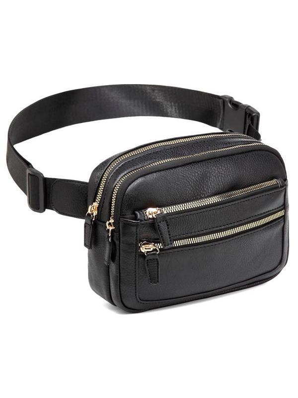 Women's Fashionable Fanny Pack, Casual Versatile Zipper Belt Bag for Daily Used, Trendy All-match Sling Bag for Women & Girls