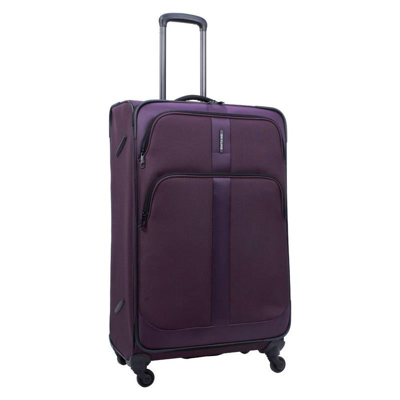 Skyline 5pc Softside Checked Spinner Luggage Set - Burgundy