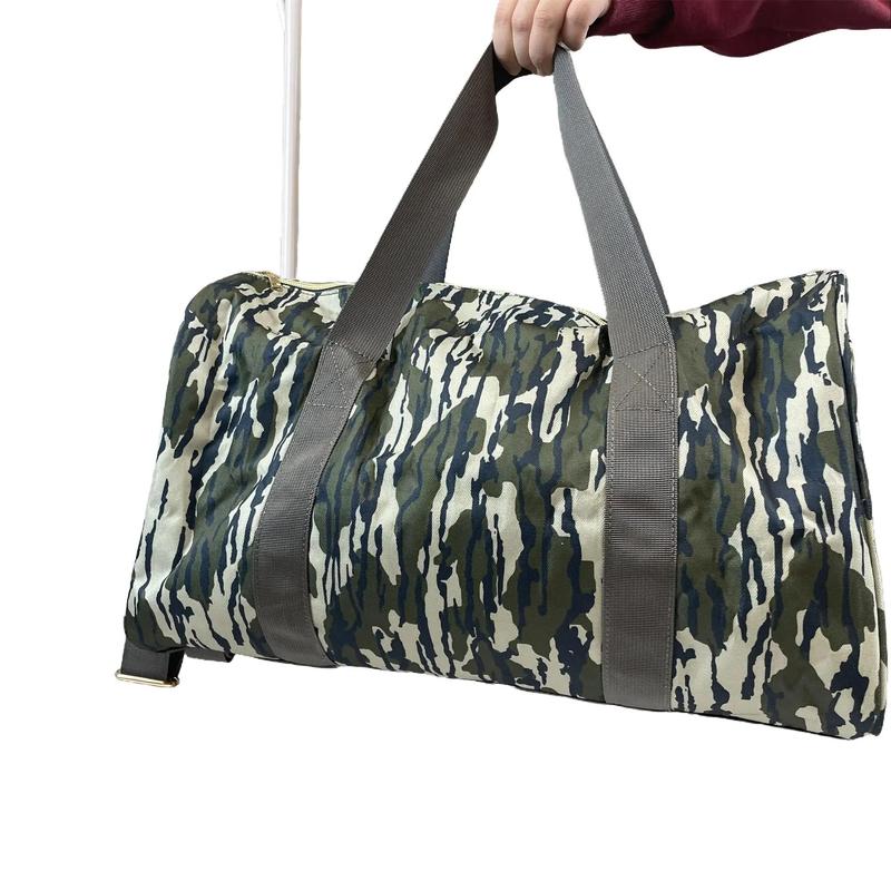 Camo duffels grey travel duffels hunting bag camouflage sports bag packing bag