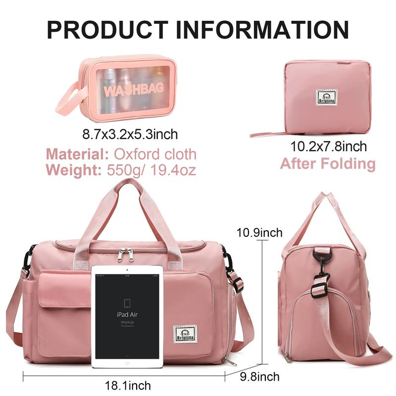 Travel Folding Bag Christmas gift - Women's Waterproof Carry-on Handbag - Men's Travel Essentials Sports Gym Bag - Hospital Waiting Bag