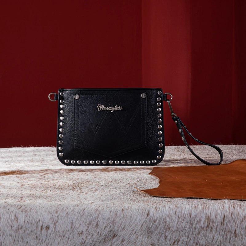 Wrangler Rivets Studded Wristlet  Crossbody