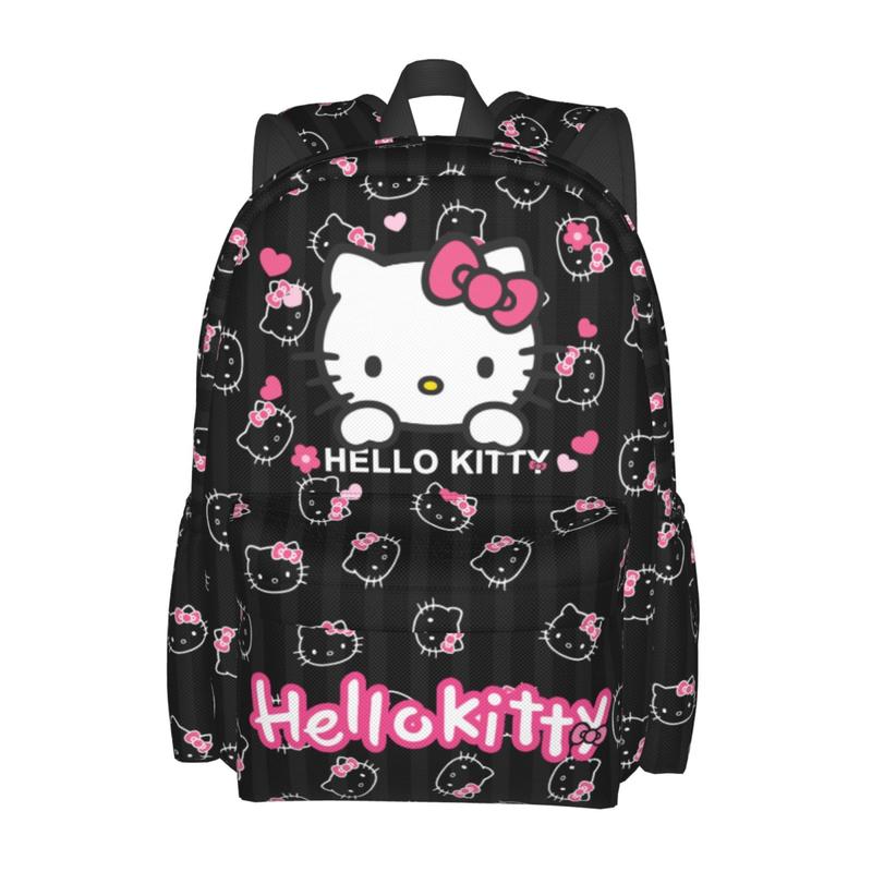 Hello Kitty Backpack   Cartoon Lightweight Backpacks  Casual Backpack  Unisex Backpack