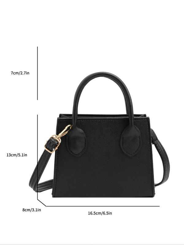 Women's  Solid Color Handbag, Fashionable PU Leather Zipper Shoulder Bag For Daily Used, Trendy All-match Commuter Bag