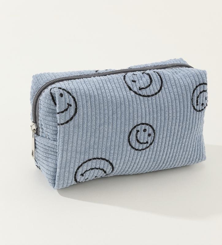 Mini Smiley Face Makeup and Accessory Pouch