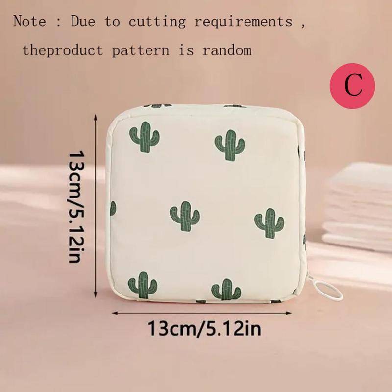 Cute Plant Pattern Multifunctional Travel Storage Bag, 1 Count Cosmetic Storage Bag, Makeup Organizer for Bathroom, Travel, Office