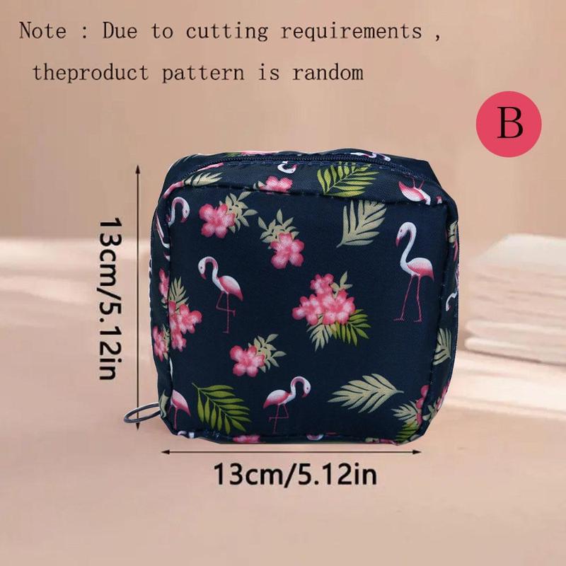 Cute Plant Pattern Multifunctional Travel Storage Bag, 1 Count Cosmetic Storage Bag, Makeup Organizer for Bathroom, Travel, Office