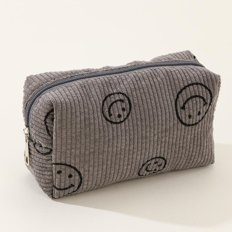 Mini Smiley Face Makeup and Accessory Pouch