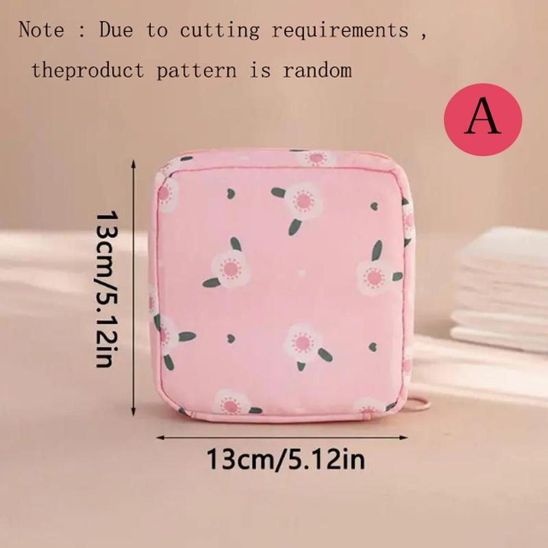 Cute Plant Pattern Multifunctional Travel Storage Bag, 1 Count Cosmetic Storage Bag, Makeup Organizer for Bathroom, Travel, Office