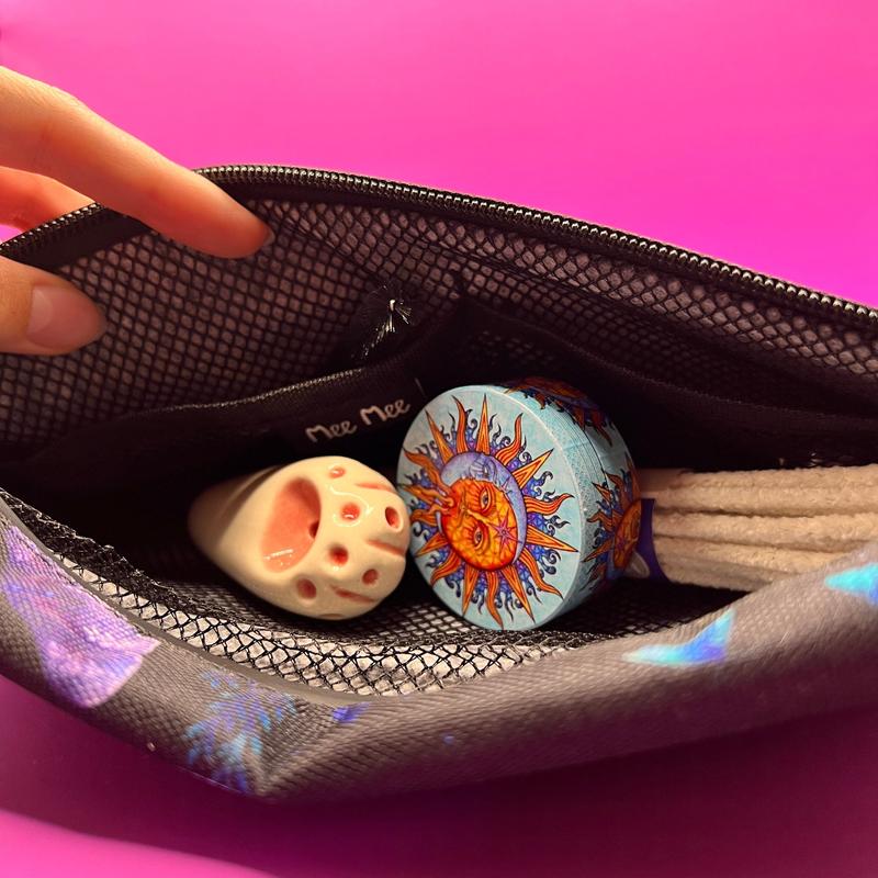 Smell Proof Bag with Lock Butterfly & Moon design