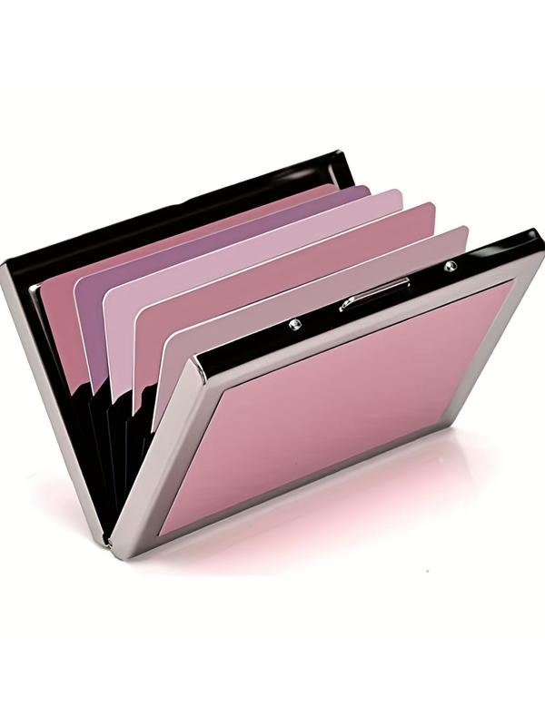 Solid Color Card Holder, Multiple Slots Credit Card Holder, Id Card Holder, Small Wallet for Daily Use, Thin Multi Card Holder for Men for Birthday Gift