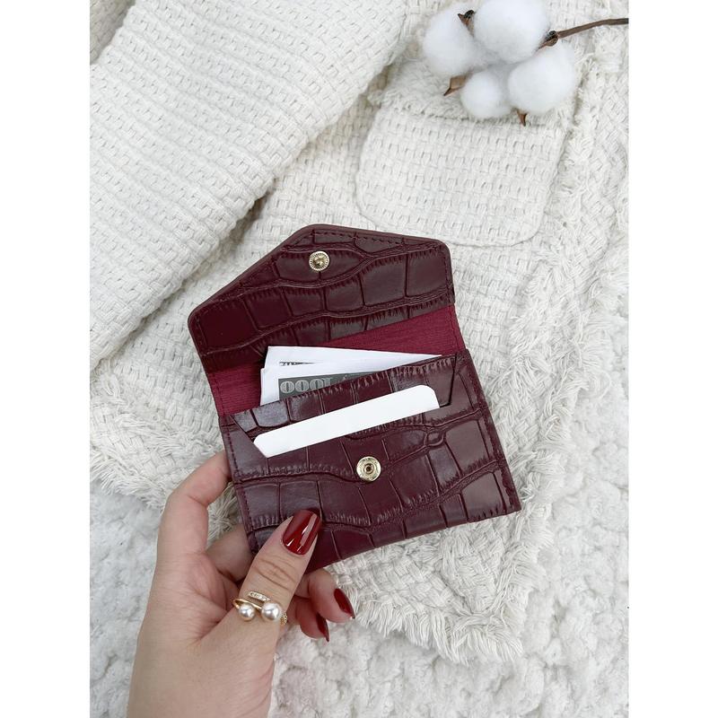 SOUTHLAND&KANGAROO Pressed Detail Cardholder Wallet Lightweight Portable,Credit Card,ID Card White-Collar Workers,For Female,For Women Holiday,For Anniversary,For Birthday Gift Gift, Accessories, Gift