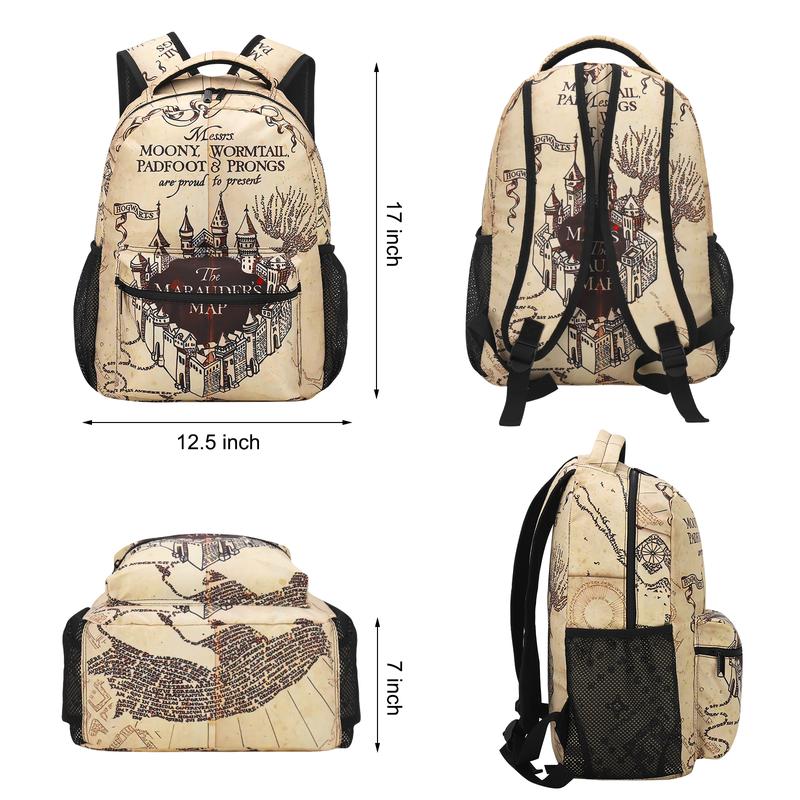 17 Inch Travel Backpack Harry Potter Backpack School Bag Bookbags Travel Bags lightweight Gift Backpack for Women Men