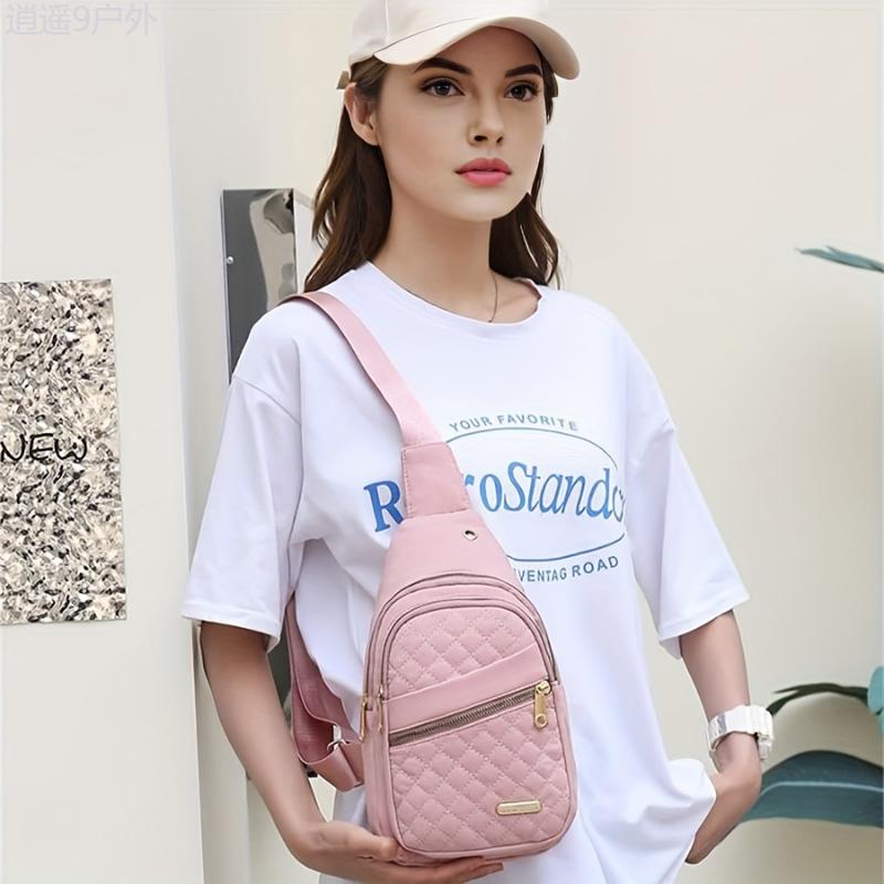 3pcs Chic Pink Travel & Fitness Bag Set - Large Capacity, Waterproof Oxford Fabric Duffle with Shoulder and Cosmetic Bags