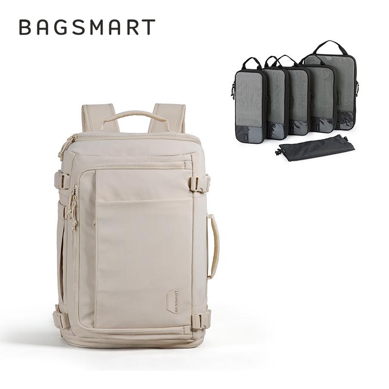 BAGSMART Personal Item Backpack 6 Set Compression Packing Cubes for Spirit Airlines Travel