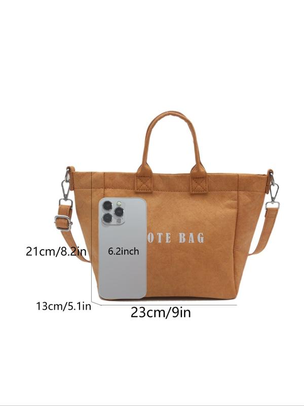 Women's Elegant Letter Pattern Tote Bag, 2024 New Style Fashionable Large Capacity Shoulder Bag for Daily Used, Casual Trendy Versatile High-quality Daily Commuting Bag