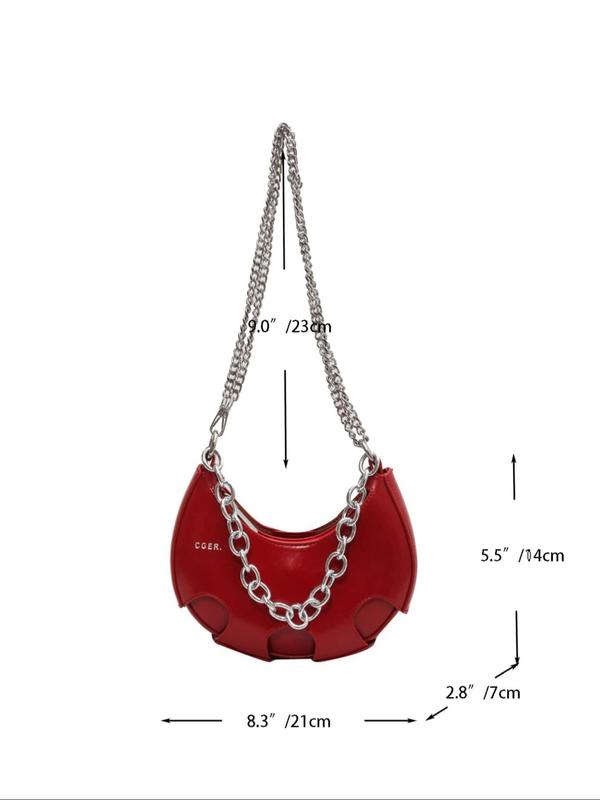 Women's Street Trend Hobo Bag, Trendy Vintage Shoulder Clutch, Chic Y2k All-match Half Moon Bag for Daily Use for Women & Girls