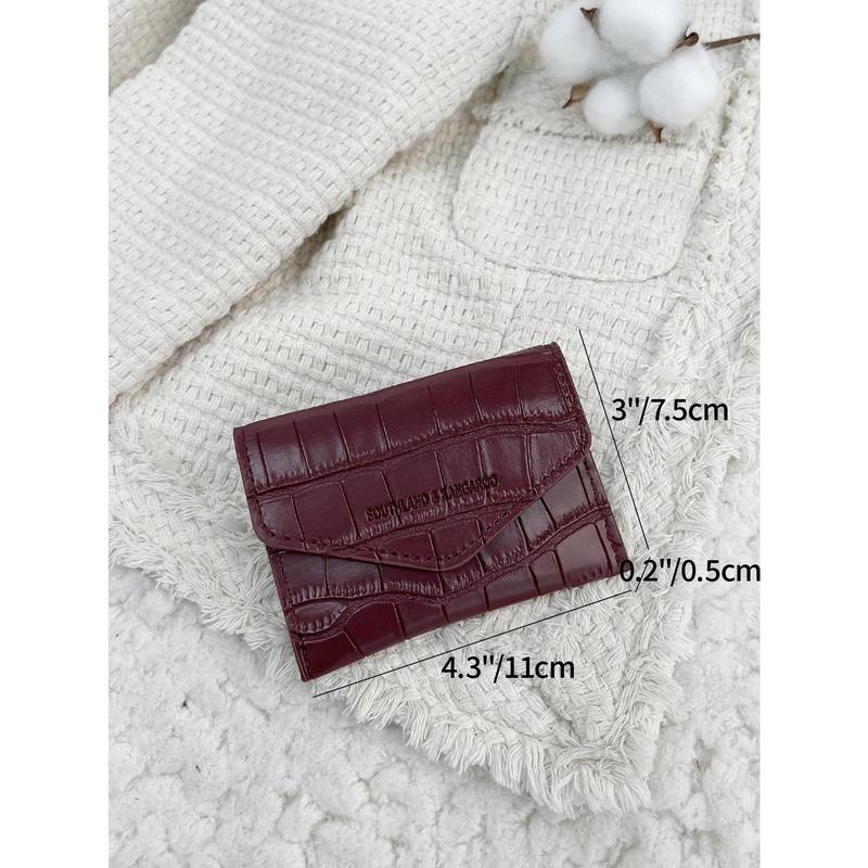 SOUTHLAND&KANGAROO Pressed Detail Cardholder Wallet Lightweight Portable,Credit Card,ID Card White-Collar Workers,For Female,For Women Holiday,For Anniversary,For Birthday Gift Gift, Accessories, Gift