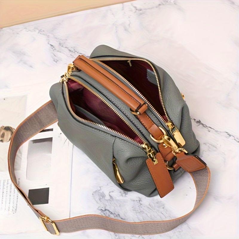 Women's Genuine Leather Fashion Handbag - Versatile Shoulder Crossbody Tote Bag, Large Capacity, Stylish Purse - For Women - Suitable for Work, Shopping, Travel - Perfect Gift for Her