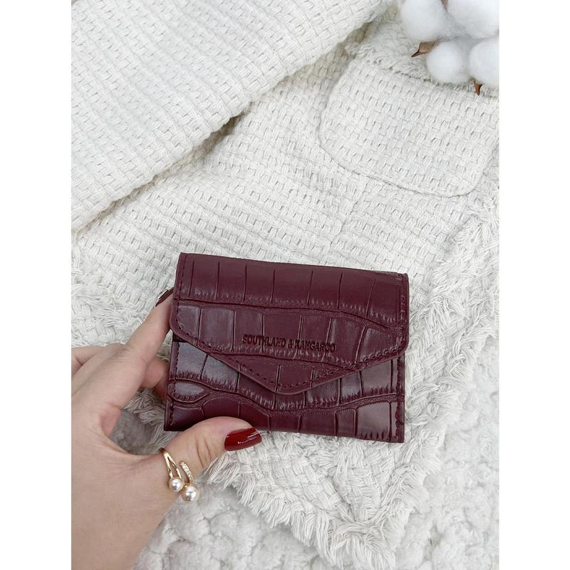 SOUTHLAND&KANGAROO Pressed Detail Cardholder Wallet Lightweight Portable,Credit Card,ID Card White-Collar Workers,For Female,For Women Holiday,For Anniversary,For Birthday Gift Gift, Accessories, Gift