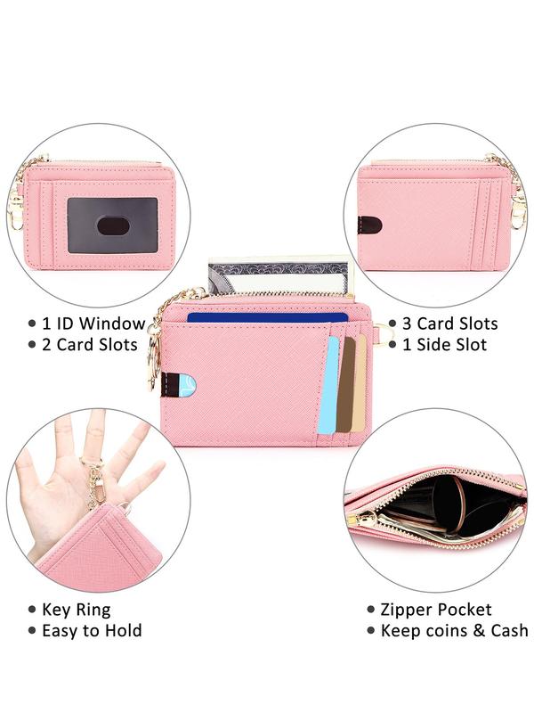 Fashionable Bifold Zipper Short Wallet, 2024 Summer Minimalist Casual Card Holder for Women, Casual Trendy Versatile Everyday Bag for Daily Use