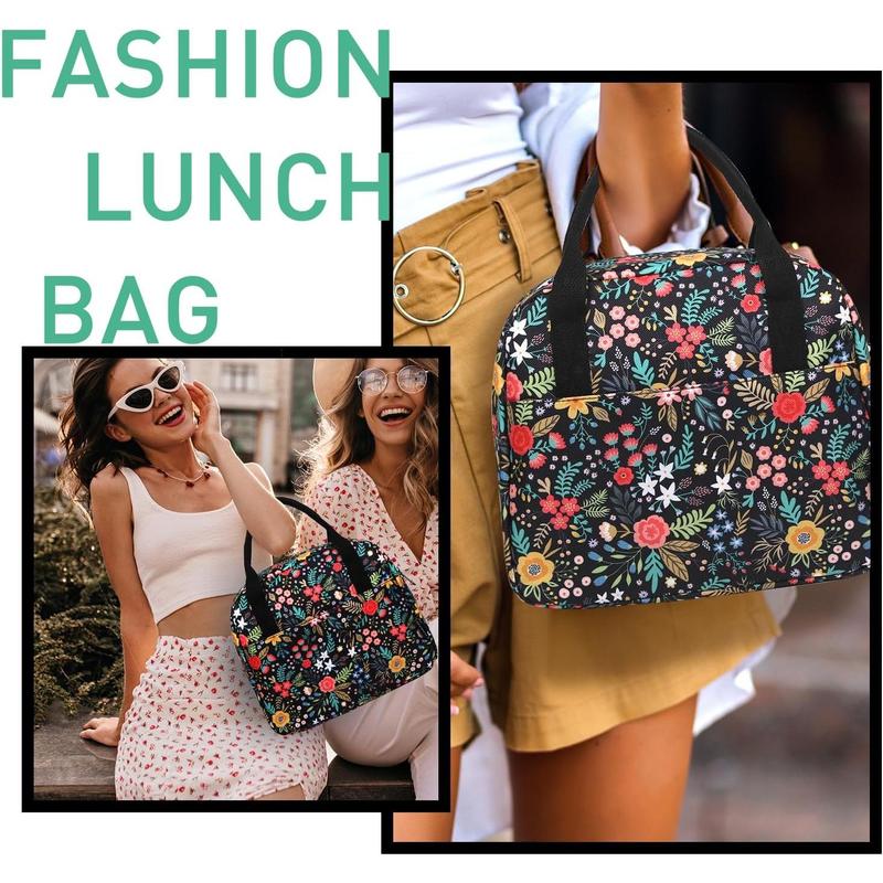 Lunch Bag,Lunch Box for Women Men,Reusable Insulated Lunch Tote,Small Leakproof Cute Lunch Cooler with High Capacity for Work,Picnic,Camping