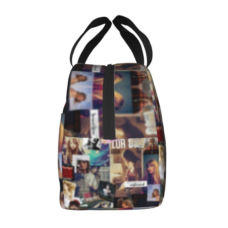 Swift Popular Insulated Lunch Bag Women Tote Bag for Music Lovers, Large Capacity Lunch Box, Reusable Lunch Box for Party Picnic Work