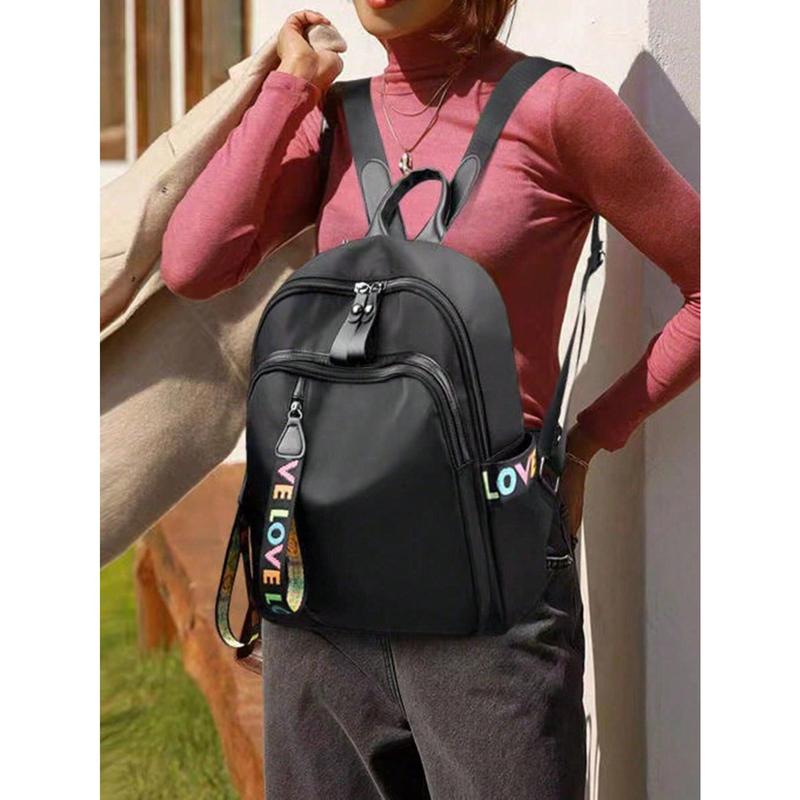 Backpack Female Korean Version Fashion Oxford Cloth Backpack Trend Pure Color Fan Your Small Shoulder Women's Bag