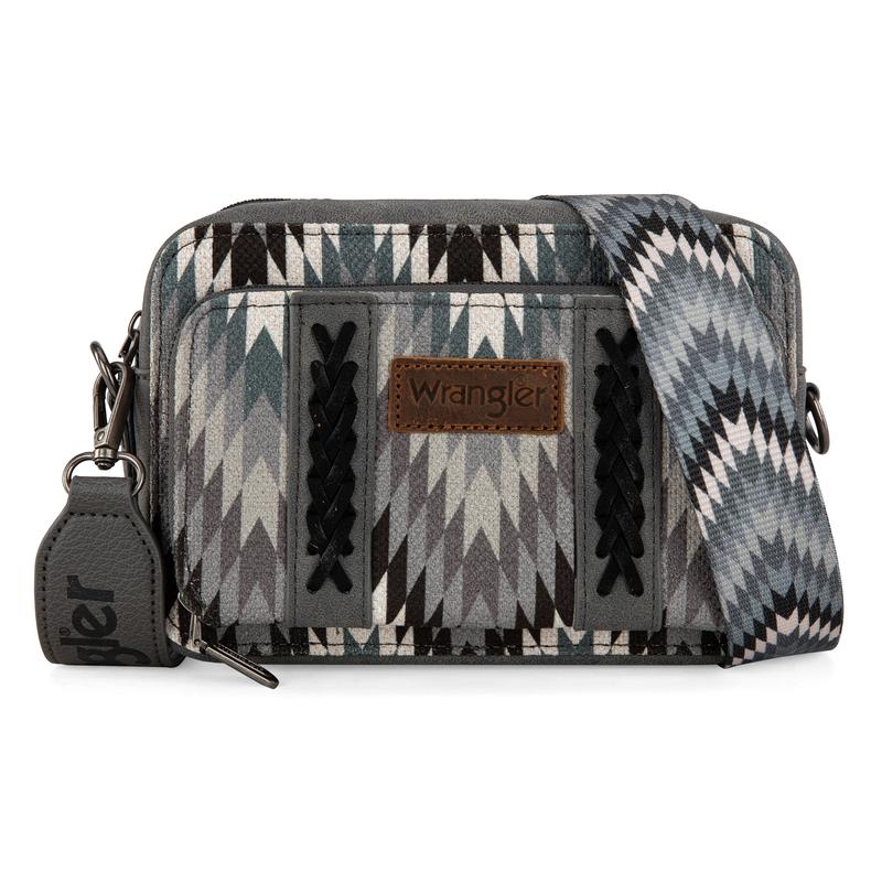 Wrangler [MegaLive] Southwestern Pattern Print Camera Bag for Women Shoulder Handbag with Adjustable Strap