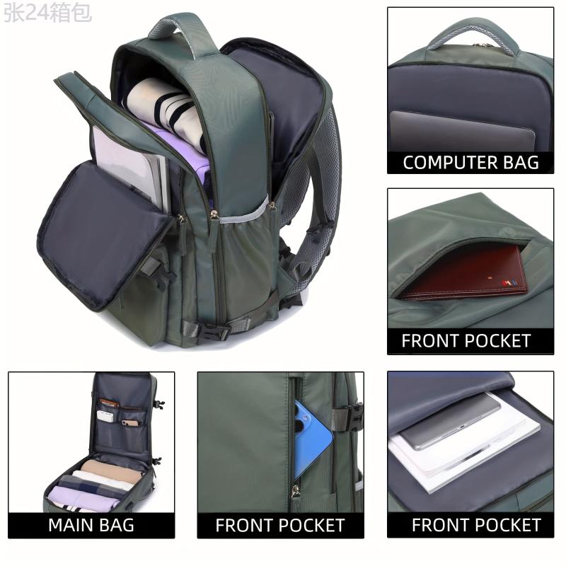 Travel Backpack and Chest Bag, Large Capacity, Shoe Compartment, Business and Outdoor Use