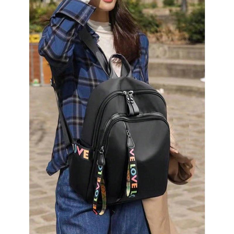 Backpack Female Korean Version Fashion Oxford Cloth Backpack Trend Pure Color Fan Your Small Shoulder Women's Bag