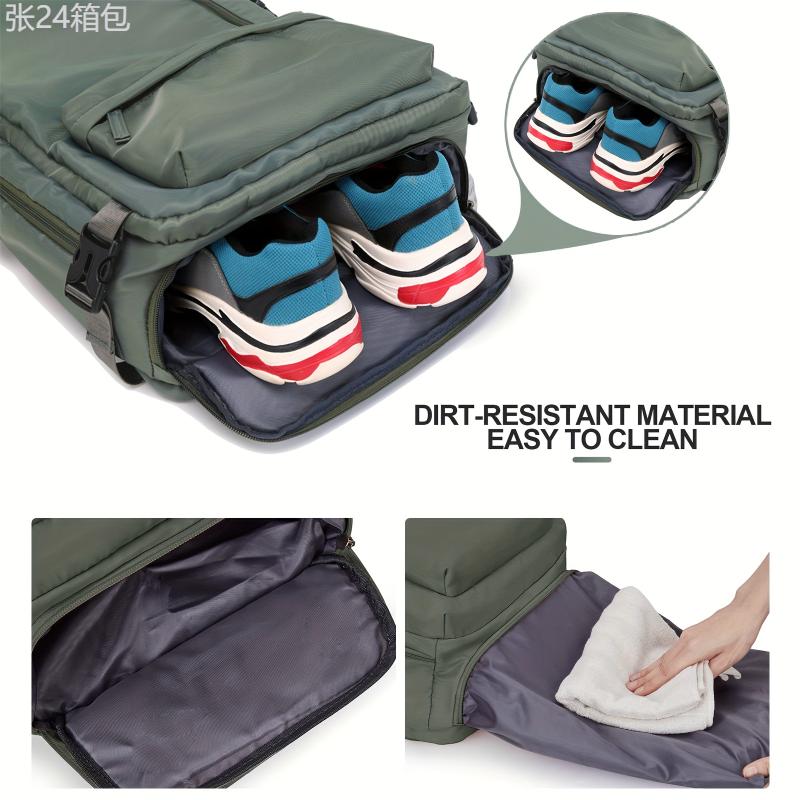 Travel Backpack and Chest Bag, Large Capacity, Shoe Compartment, Business and Outdoor Use