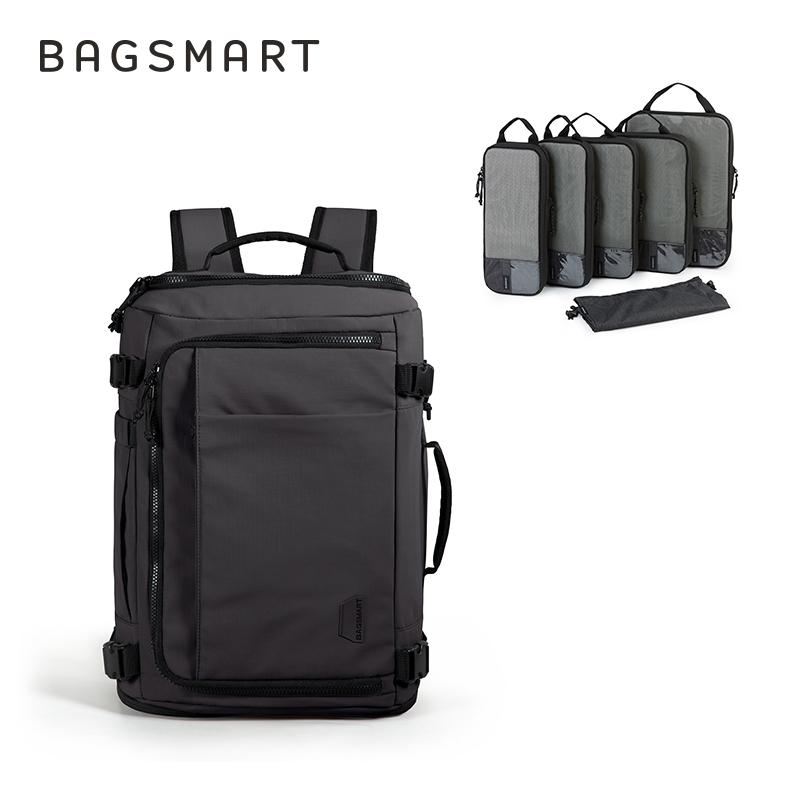 BAGSMART Personal Item Backpack 6 Set Compression Packing Cubes for Spirit Airlines Travel