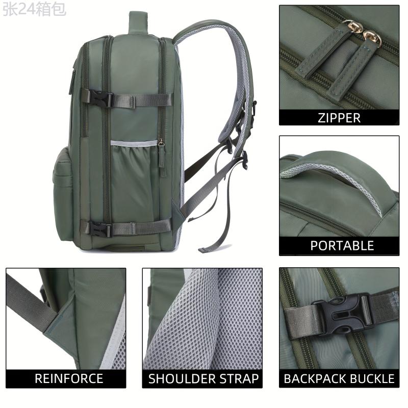 Travel Backpack and Chest Bag, Large Capacity, Shoe Compartment, Business and Outdoor Use