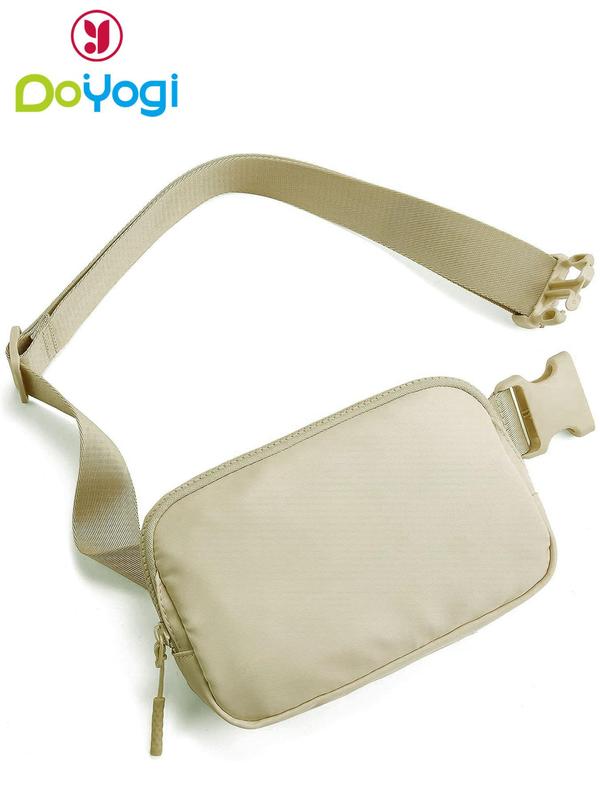 Women's Solid Color Fanny Pack, Fashionable Casual Versatile Zipper Chest Bag for Daily Used, Trendy All-match Sling Bag for Women & Girls, Fall Outfit、Fall Freshness