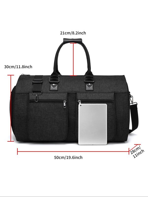 Large Capacity Travel Bag, Business Travel Duffel Bag with Clothes Compartment, Business Trip Luggage Storage Bag with Shoulder Strap