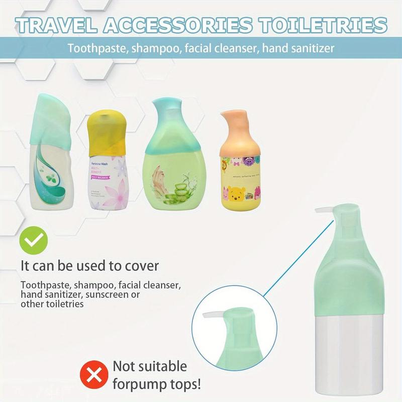 Silicone Bottle Cover, Storage Organizer Travel Essentials for Women Men, Travel Size Toiletries, Cruise Ship Essentials, Travel Must Haves, Elastic Sleeves for Leak Proofing